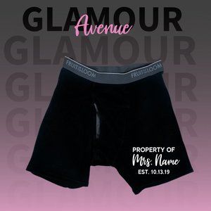 ✨ NEW - "Property of Mrs.YOUR NAME" Men's Boxer Briefs ✨ S - XXL"